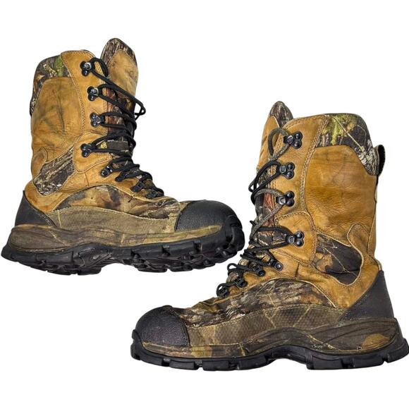 CABELAS Insulated Camo Hunting Boots Gore-Tex Supprescent Men\'s US 9.5W 81-2163